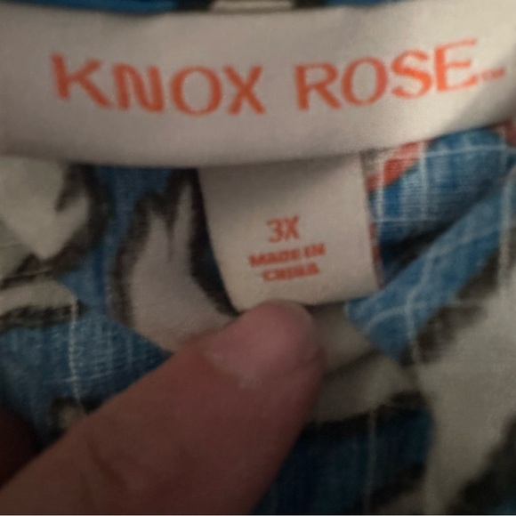 Knox Rose Blue and Pink Floral Dress - Picture 3 of 3